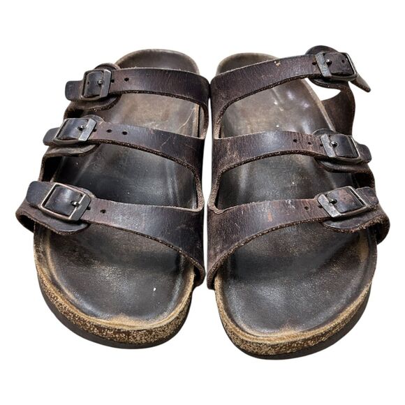 BIRKENSTOCK Florida Brown Habana Leather Size 37 - Picture 11 of 15